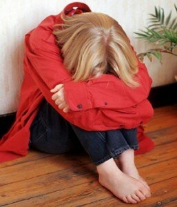 Woman in depression